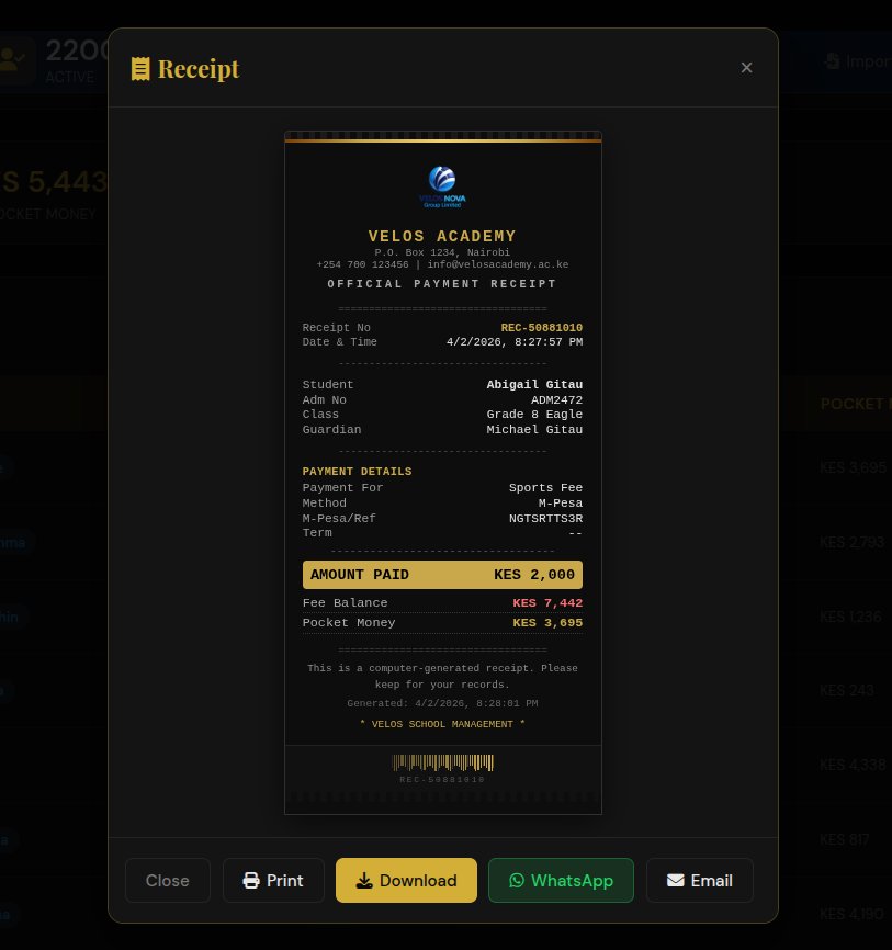 Official payment receipt — branded, downloadable, shareable via WhatsApp